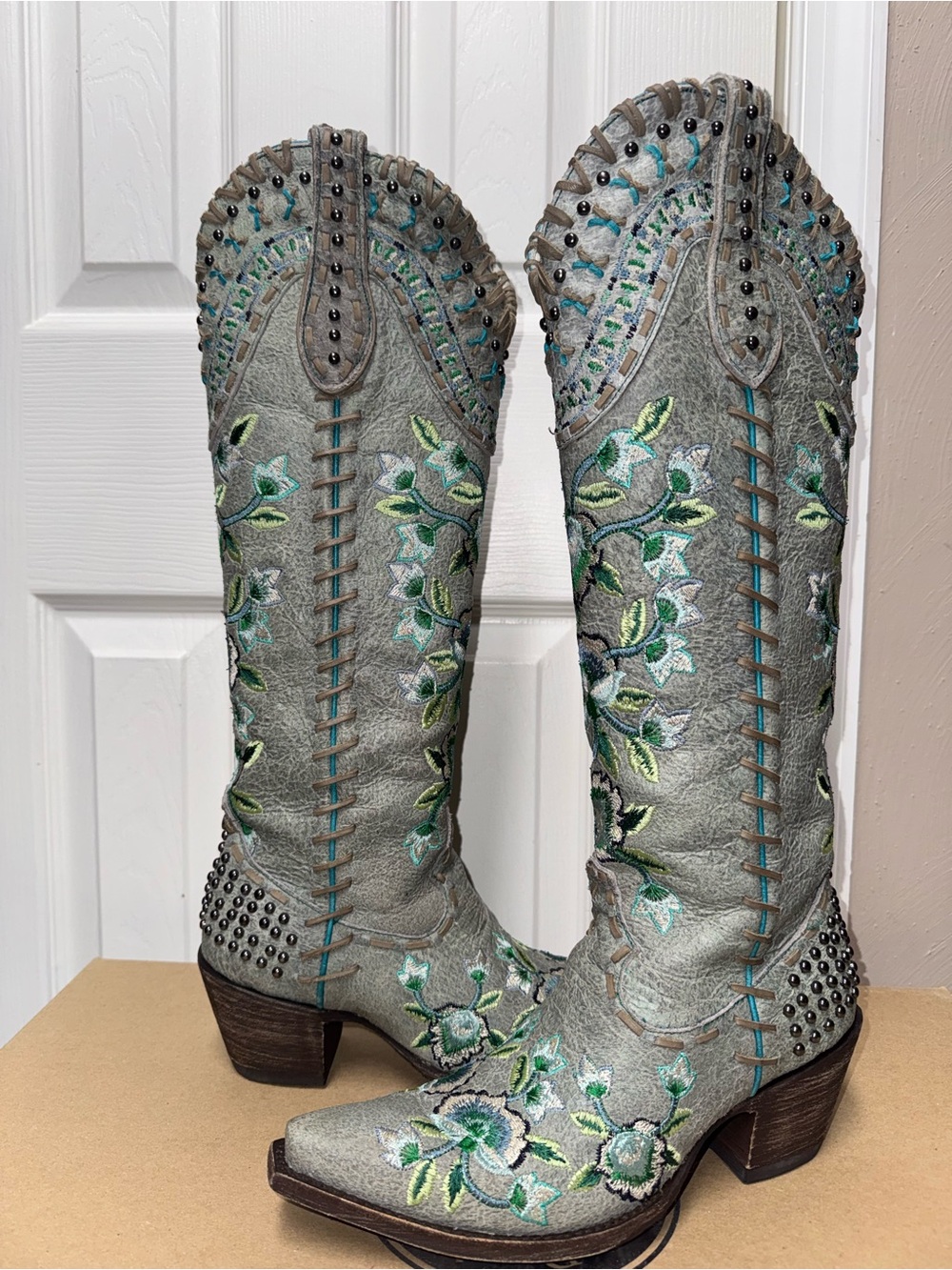 OLD GRINGO DOUBLE D RANCH Almost Famous Boot Vintage Ice -Sz 7.5 Like NEW IN BOX - Picture 5 of 13